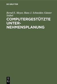 Produktbild: Computergest&uuml;tzte Unternehmensplanung
