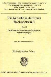 Produktbild: Das Gewerbe in der freien Marktwirtschaft.