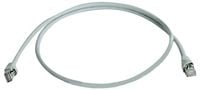 Produktbild: Teleg&auml;rtner 100009349 RJ45 Patchkabel CAT 5e F/UTP 20.0 m Grau Flammwidrig, mit Knickschutzt&uuml;lle 1 St.