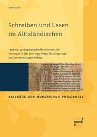 Produktbild: Schreiben und Lesen im Altisl&auml;ndischen