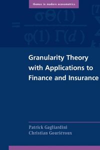 Produktbild: Granularity Theory with Applications to Finance and Insurance