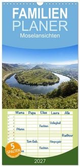 Produktbild: Familienplaner 2027 - Moselansichten mit 5 Spalten (Wandkalender, 21 x 45 cm) CALVENDO