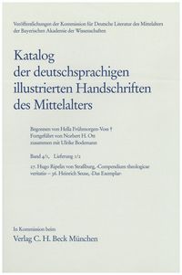 Produktbild: Katalog der deutschsprachigen illustrierten Handschriften des Mittelalters Band 4/1, Lfg. 1/2: 27-36