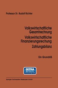 Produktbild: Volkswirtschaftliche Gesamtrechnung Volkswirtschaftliche Finanzierungsrechnung Zahlungsbilanz