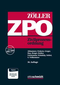 Produktbild: Zivilprozessordnung ZPO