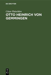 Produktbild: Otto Heinrich von Gemmingen