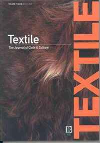 Produktbild: Textile, Volume 1, Issue 2: The Journal of Cloth and Culture