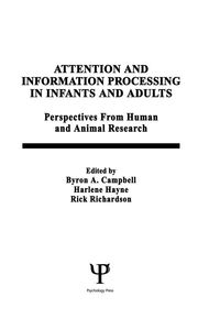 Produktbild: Attention and information Processing in infants and Adults