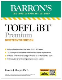 Produktbild: TOEFL, iBT Premium, Nineteenth Edition: Prep Book with 10 Practice Tests + Comprehensive Review + Online Audio (2026)
