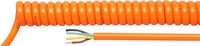 Produktbild: HELU 85376 Spiralkabel H07BQ-F 500mm / 2000mm 3G 1.50mm&sup2; Orange 1St.