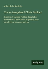 Produktbild: &iquest;uvres fran&ccedil;aises d'Olivier Maillard
