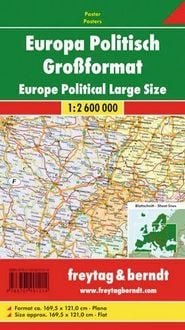 Produktbild: Europa politisch 1 : 2,6 Mio. Poster-Karte