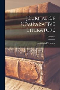 Produktbild: Journal of Comparative Literature; Volume 1