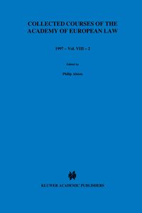 Produktbild: Collected Courses of the Academy of European Law 1997 vol. VIII - 2