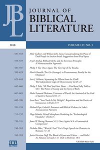 Produktbild: Journal of Biblical Literature 137.3 (2018)