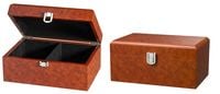Produktbild: Schachfigurenbox, Wurzelholzoptik, 240 x 155 x 115 mm