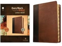 Produktbild: NLT Every Man's Bible, Large Print, Filament Enabled, Tutone (Leatherlike, Brown/Tan, Indexed, Red Letter)