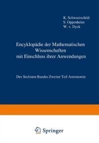 Produktbild: Encyklop&auml;die der Mathematischen Wissenschaften mit Einschluss ihrer Anwendungen