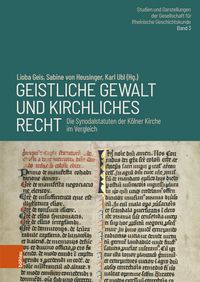 Produktbild: Geistliche Gewalt und kirchliches Recht