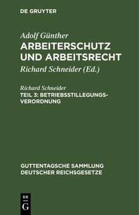 Produktbild: Betriebsstillegungsverordnung