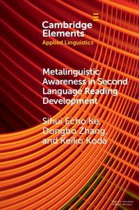 Produktbild: Metalinguistic Awareness in Second Language Reading Development