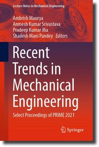 Produktbild: Recent Trends in Mechanical Engineering