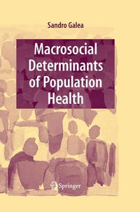 Produktbild: Macrosocial Determinants of Population Health