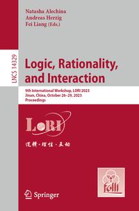 Produktbild: Logic, Rationality, and Interaction