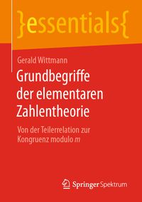 Produktbild: Grundbegriffe der elementaren Zahlentheorie