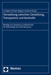 Produktbild: Verwaltung zwischen Gestaltung, Transparenz und Kontrolle