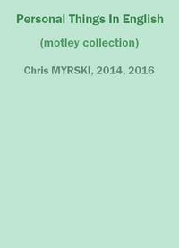 Produktbild: Personal Things In English (motley collection)