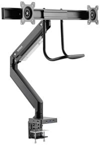 Produktbild: SpeaKa Professional Monitor-Tischhalterung SP-MM-820 2 Display(s) 43,2 cm (17") - 81,3 cm (32") Matt Schwarz Schwenkbar, Neigbar