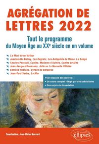 Produktbild: Agr&eacute;gation de Lettres 2022. Tout le programme du Moyen Age au XXe si&egrave;cle en un volume
