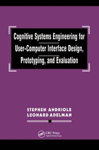 Produktbild: Cognitive Systems Engineering for User-computer Interface Design, Prototyping, and Evaluation