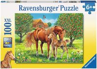 Bild vom Artikel Puzzle Ravensburger Pferdeglück auf der Wiese 100 Teile XXL vom Autor 