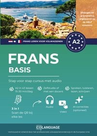Produktbild: Frans A2 basis: Stap voor stap cursus met audio (Frans leren voor volwassenen)
