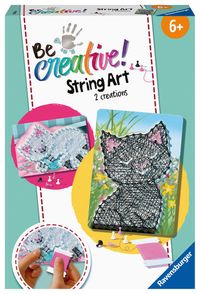 Bild vom Artikel Ravensburger 18246 - BeCreative! String Art Cats, Katzen Fadenbilder, Bastelset vom Autor 