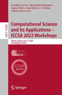 Produktbild: Computational Science and Its Applications &ndash; ICCSA 2022 Workshops
