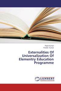 Produktbild: Externalities Of Universalization Of Elementry Education Programme