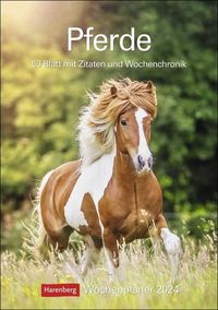 Pferde Wochenplaner 2024