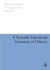 Produktbild: A Systemic Functional Grammar of Chinese