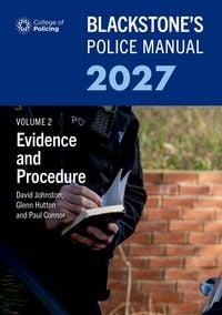 Produktbild: Blackstone's Police Manual Volume 2: Evidence and Procedure 2027