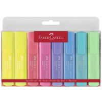 Faber-Castell Textmarker TL 46 Superflourescent + Pastell 8er Set