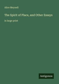 Produktbild: The Spirit of Place, and Other Essays