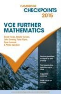 Produktbild: Tynan, D: Cambridge Checkpoints VCE Further Mathematics 2015