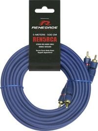 Produktbild: Renegade Ren5RCA Cinchkabel 5.00m [2x Cinch-Stecker - 2x Cinch-Stecker]