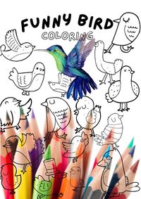 Produktbild: Funny Bird Coloring Book
