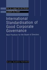 Produktbild: International Standardisation of Good Corporate Governance