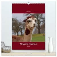 Produktbild: Alpakas erleben (hochwertiger Premium Wandkalender 2026 DIN A2 hoch), Kunstdruck in Hochglanz