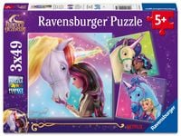 Produktbild: Kinderpuzzle 3x49 Teile - Unicorn Academy - Magie und Freundschaft